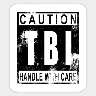 TBI Handle with Care Sticker